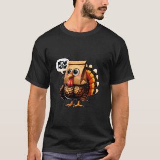 T-shirt Amoureux des chats Miaou Miaou drôle de Thanksgivi