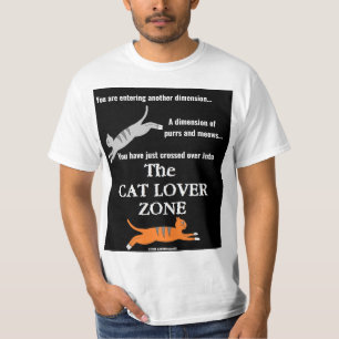 T-shirt amoureux des chats rétro "La zone Amoureux des cha