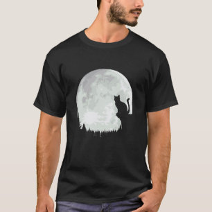 T-shirt Amoureux des chats silhouette d'animal chat mignon