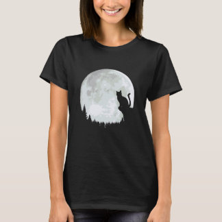 T-shirt Amoureux des chats silhouette d'animal chat mignon