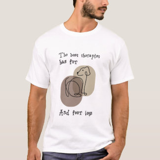 T-shirt Amoureux des chiens avec citation