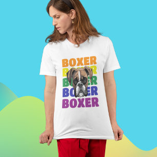T-shirt Amoureux des chiens Boxer