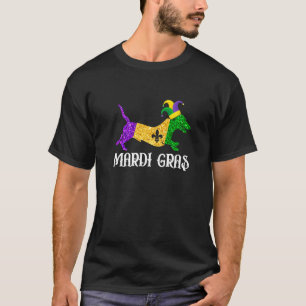 T-shirt Amoureux des chiens de Cute Dachshund Mardi Gras P