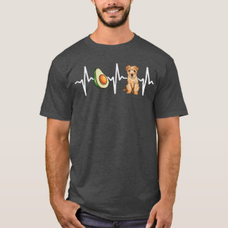 T-shirt Amoureux des chiens de Heartbeat Avocado Norfolk T