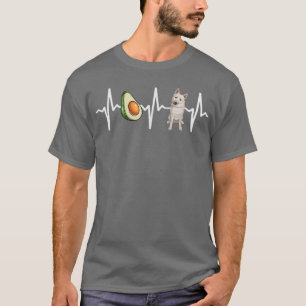 T-shirt Amoureux des chiens de Heartbeat d'Avocado