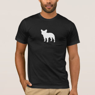 T-shirt Amoureux des chiens de la silhouette   Frenchie de
