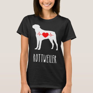 T-shirt Amoureux des chiens de race Rottweiler Top Maman S