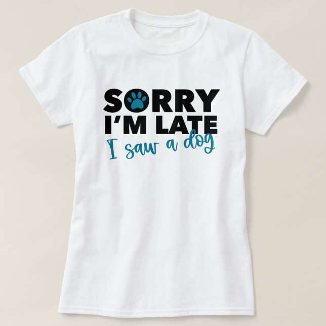 T-shirt Amoureux des chiens drôle (Design devant)