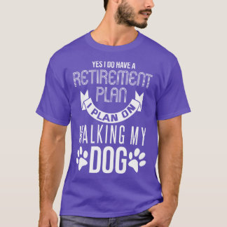 T-shirt Amoureux des chiens du régime de retraite