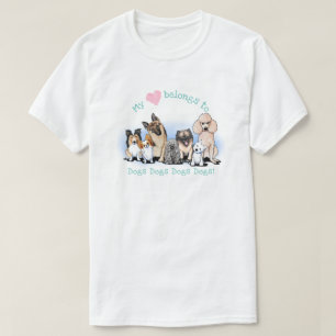 T-shirt Amoureux des chiens KiniArt