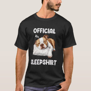 T-shirt Amoureux des chiens Pitbull Sleepshirt officiel Cu