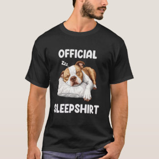 T-shirt Amoureux des chiens Pitbull Sleepshirt officiel Cu