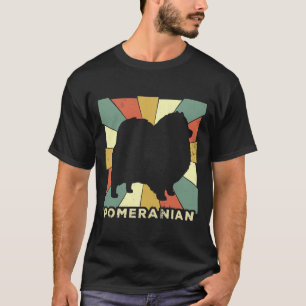 T-shirt Amoureux des chiens Poméranien Retro Vintage