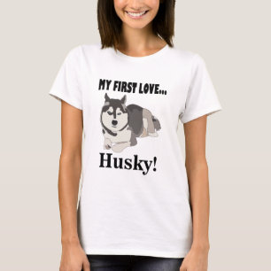 T-shirt Amoureux des chiens sibérien Husky