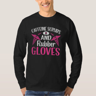 T-shirt Amoureux Des Infirmières Drôle Caffeine Écrans Et