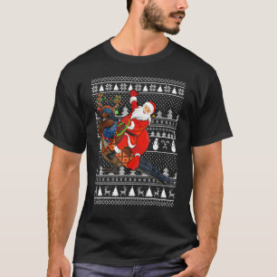 T-shirt Amoureux des oiseaux hirondelles Père Noël équitat