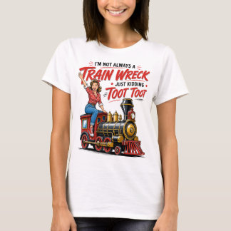 T-shirt Amoureux des trains drôles Vintage Locomotive