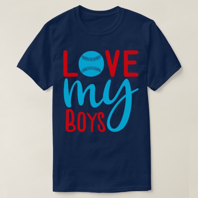 T-shirt Amoureux du baseball (Design devant)