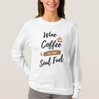 T-shirt Amoureux du café : Drôle de conception du vin croi