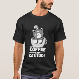 T-shirt Amoureux du café et des chats Café et humeur de ch