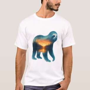 T-shirt Amoureux du camping de paresseux
