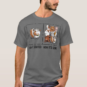 T-shirt Amoureux Du Cochon De Guinée Drôle Comment Il A Co