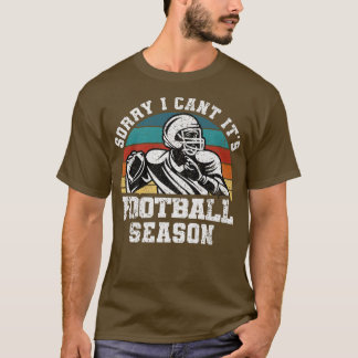 T-shirt Amoureux Du Football Désolé Je Ne Peux Pas Son Foo