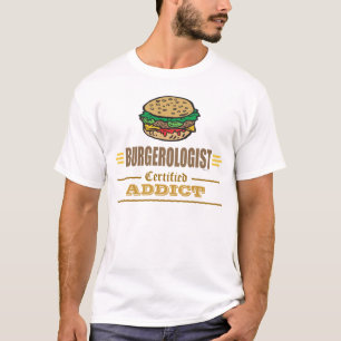 T-shirt Amoureux du hamburger drôle