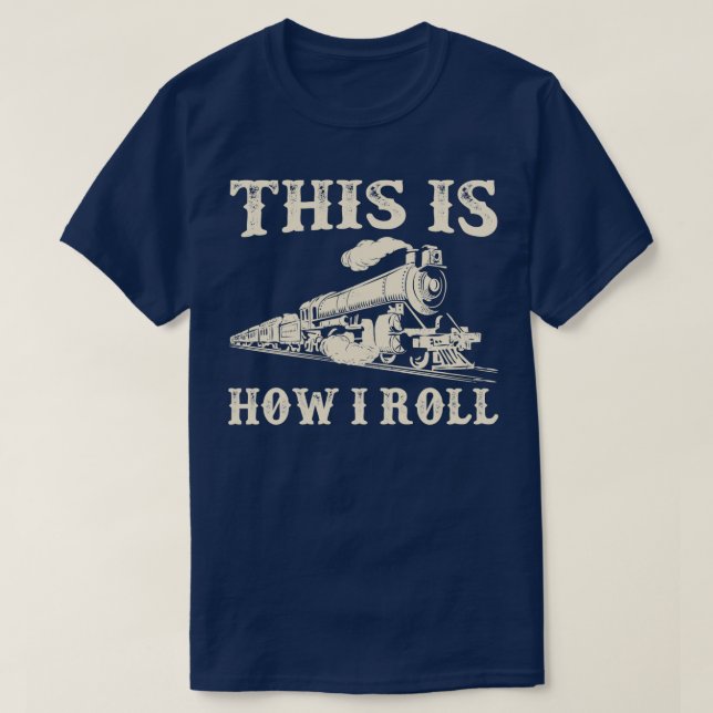 T-shirt Amoureux du train et du chemin de fer Graphique 6 (Design devant)