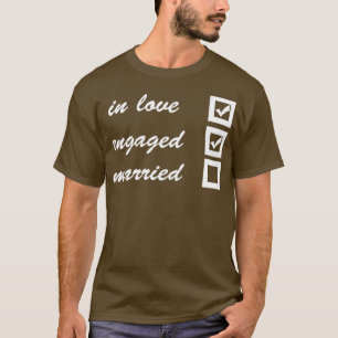 T-shirt Amoureux fiancés mariés