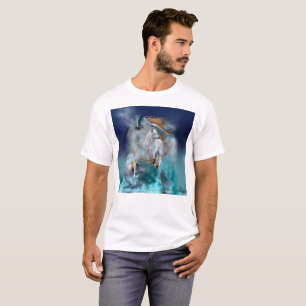 T-shirt Amoureux indien et chef de tribu ethnique loup