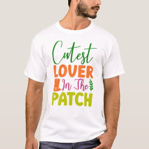 T-shirt Amoureux le plus mignon dans le patch-60836