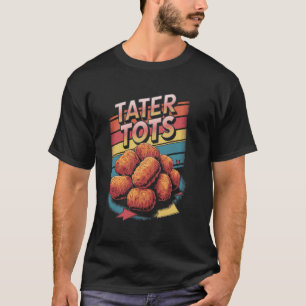 T-shirt Amoureux Rétro Tater Tots Drôle Contrefaçon Années