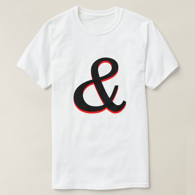 T-shirt Ampersand (&) (Design devant)