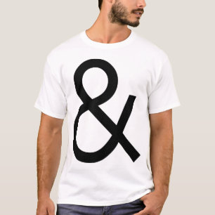 T-shirt Ampersand - Noir sur la lumière