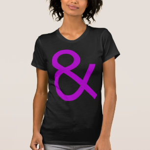 T-shirt Ampersand - Violet sur foncé