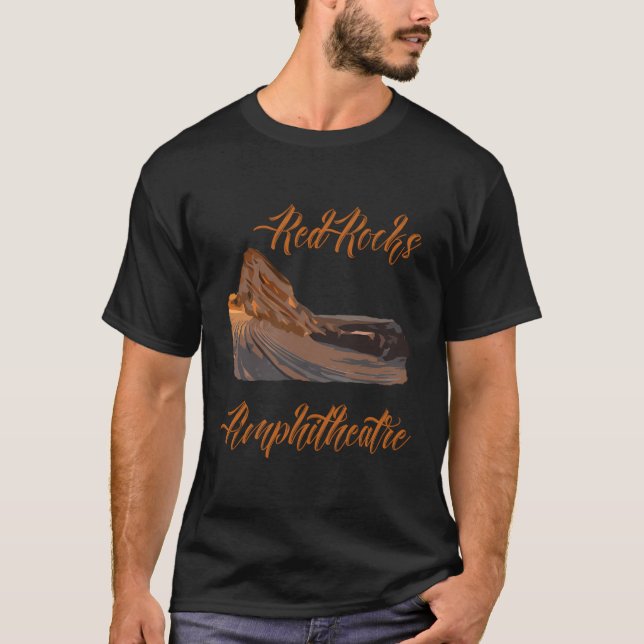 T-shirt Amphithéâtre Red Rocks Colorado Conce (Devant)