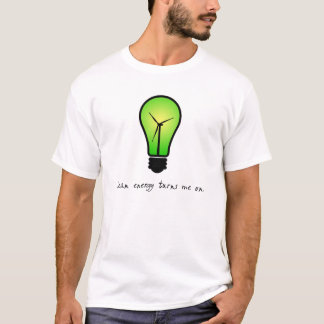 T-shirt Ampoule d'énergie propre - la chemise des hommes