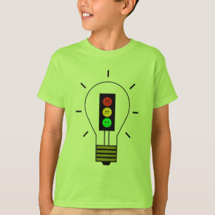 T-shirt Ampoule déprimée de feu d'arrêt