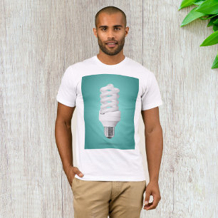 T-shirt Ampoule Fluorescente Compacte à Spirale Moderne