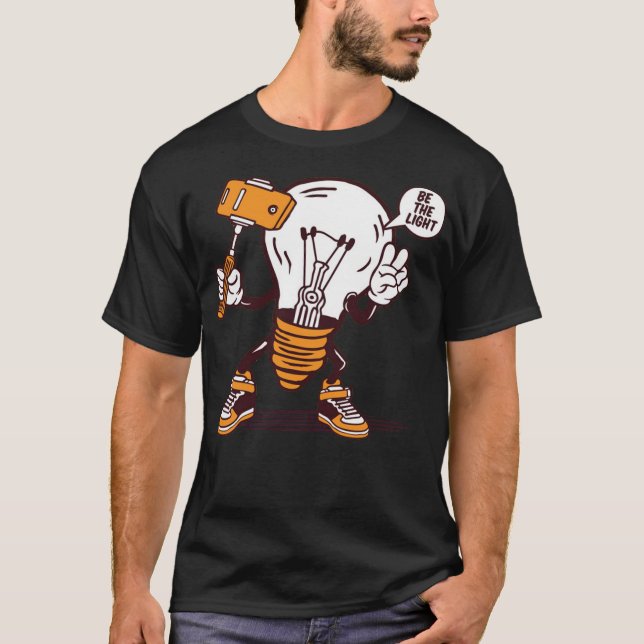 T-shirt Ampoule Selfie (Devant)