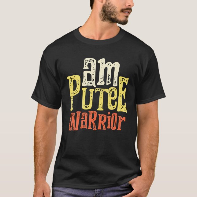 T-shirt Ampu Humour Vivant Jambe Bras Drôle Récupération C (Devant)