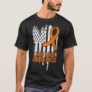 T-shirt Amputé de la jambe de la jambe du drapeau américai