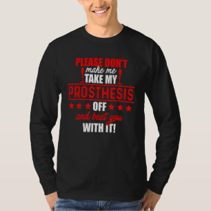 T-shirt Amputé Humour Beat Leg Arm Drôle Récupération 1