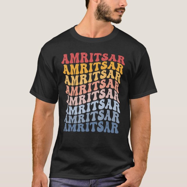T-shirt Amritsar City Super Retro (Devant)