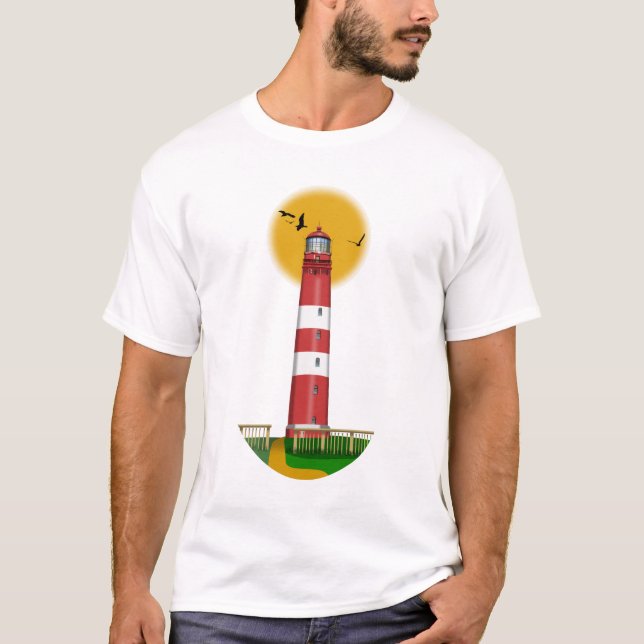T-shirt Amrum Lighthouse Allemagne (Devant)