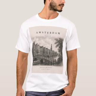 T-shirt Amsterdam | Conception de ville de voyage vintage