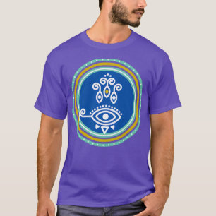 T-shirt Amulet oculaire bleu