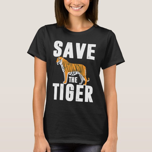 T-shirt amur tiger cage grand chat gros chats tigre asiati (Devant)