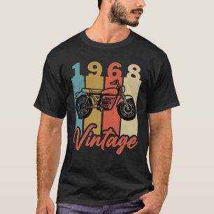 T-shirt Amusant 1968 année de naissance Retro Vintage Moto